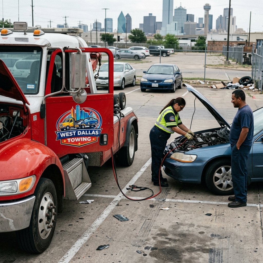 Jump starting a car